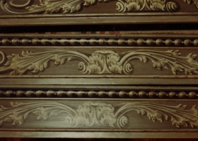 Part of a Grisaille pelmets. Trompe l'oeil and Grisaille