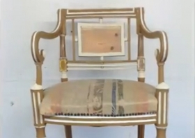 Antique Chair Before paint and restoration