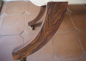Simulated Rosewood chair leg Simulated Rosewood chair leg