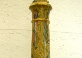 Marbled Lamp Stand after painting Marbled Lamp Stand after painting
